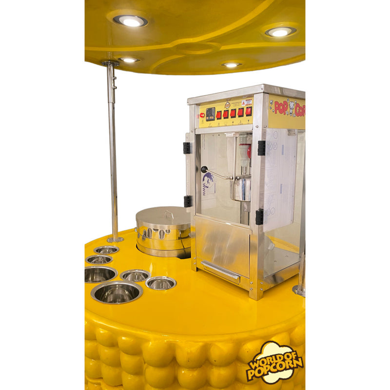 Popcorn machine kiosk